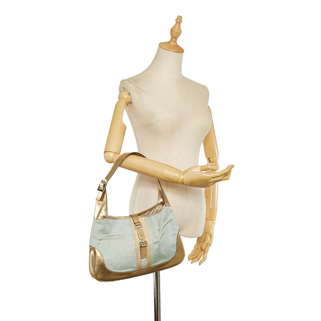 Gucci Web Jackie Canvas Shoulder Bag (SHG-25772)