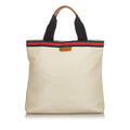 Gucci Web Leather Tote Bag (SHG-25454)