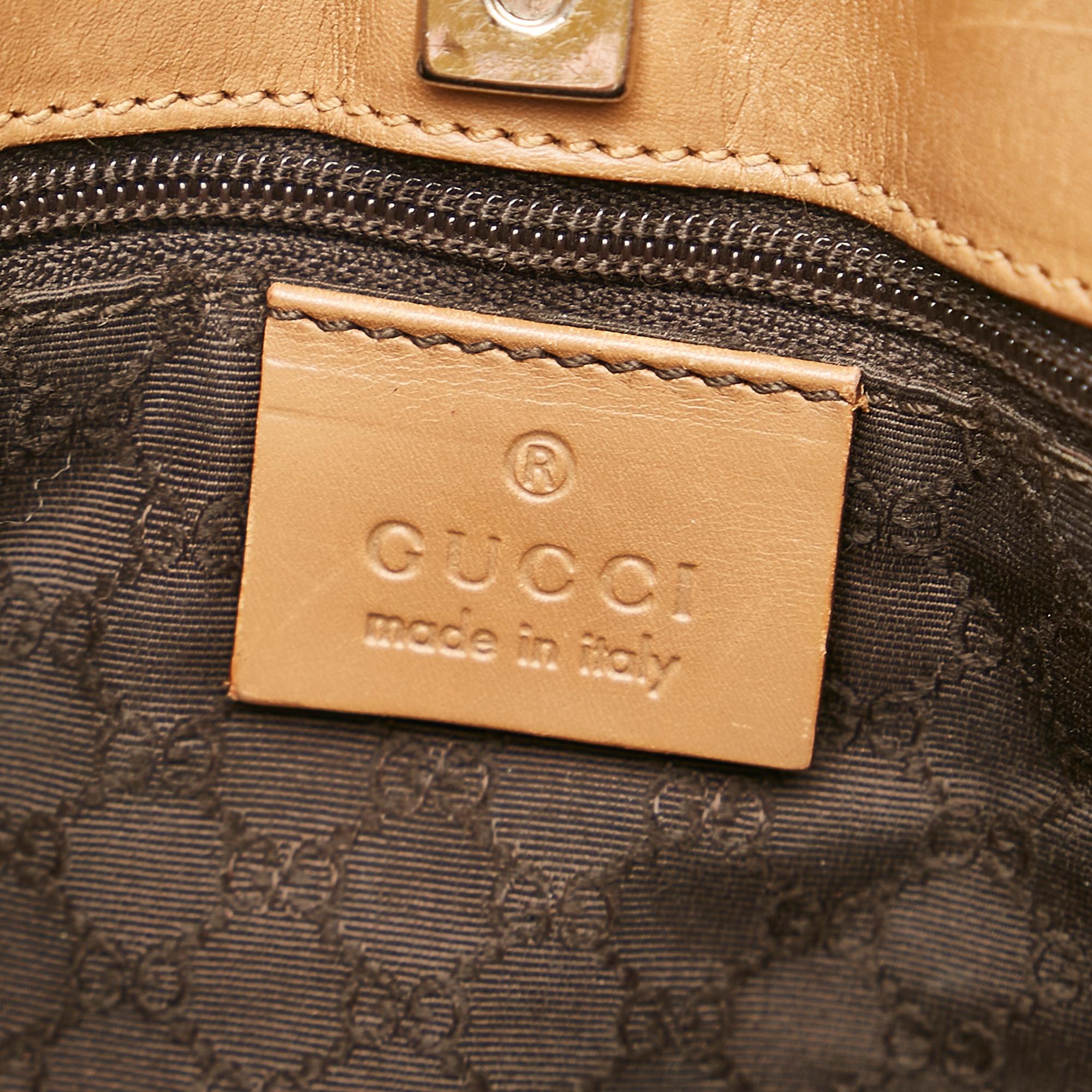 Gucci Web Leather Tote (SHG-35108)