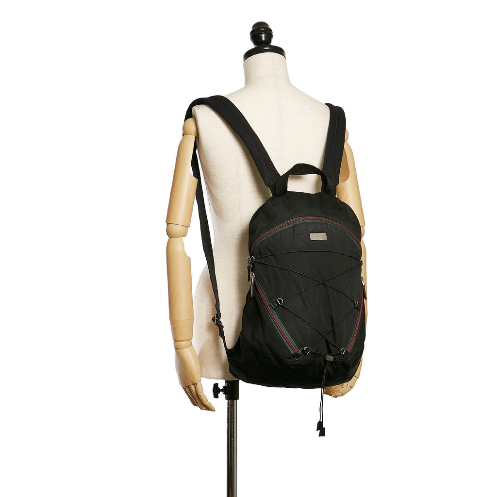 Gucci Web Nylon Backpack (SHG-29540)
