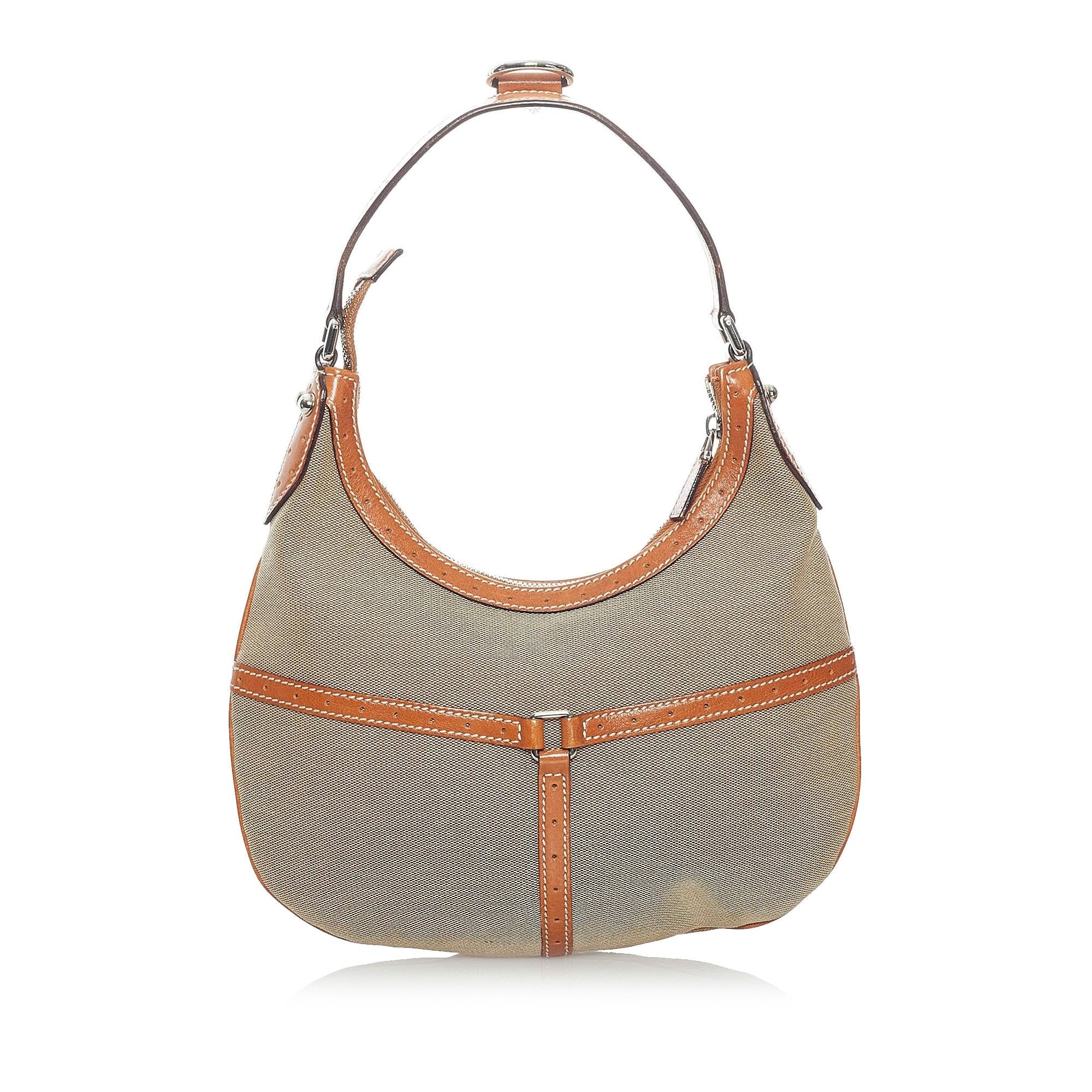 Gucci Web Reins Canvas Hobo Bag (SHG-30263)