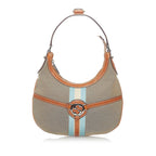 Gucci Web Reins Canvas Hobo Bag (SHG-30263)