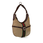 Gucci Web Reins Canvas Hobo Bag (SHG-31590)