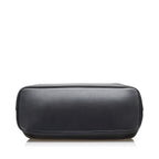 Gucci Wood Hook Closure Leather Handbag (SHG-36643)