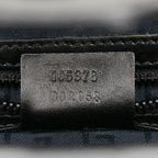 Gucci Wood Hook Closure Leather Handbag (SHG-36643)