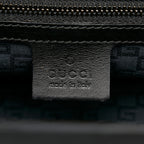 Gucci Wood Hook Closure Leather Handbag (SHG-36643)