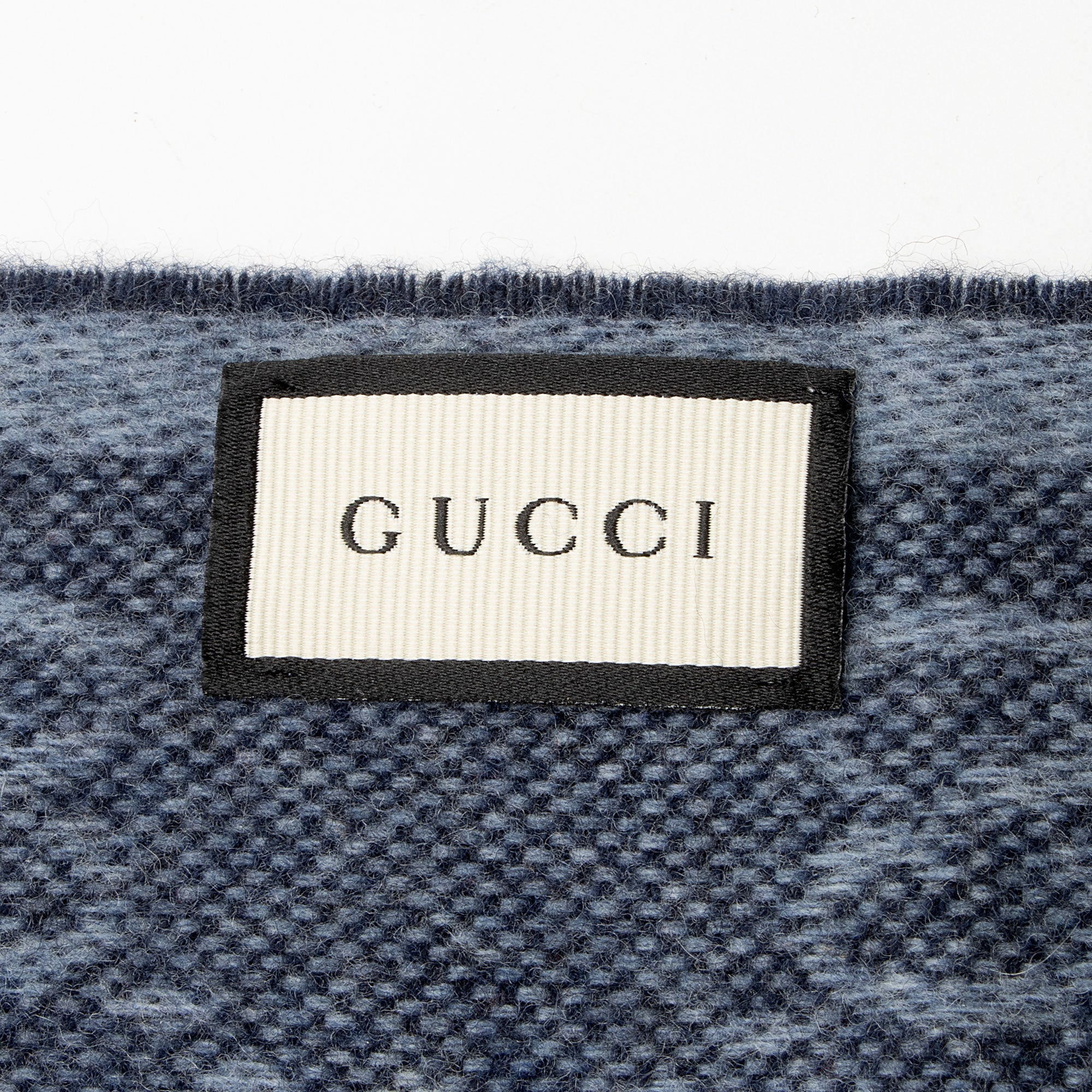 Gucci Wool Angora GG Web New Nikky Scarf