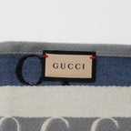 Gucci Wool Cotton Logo Wood Stripes Scarf (SHF-sad1An)