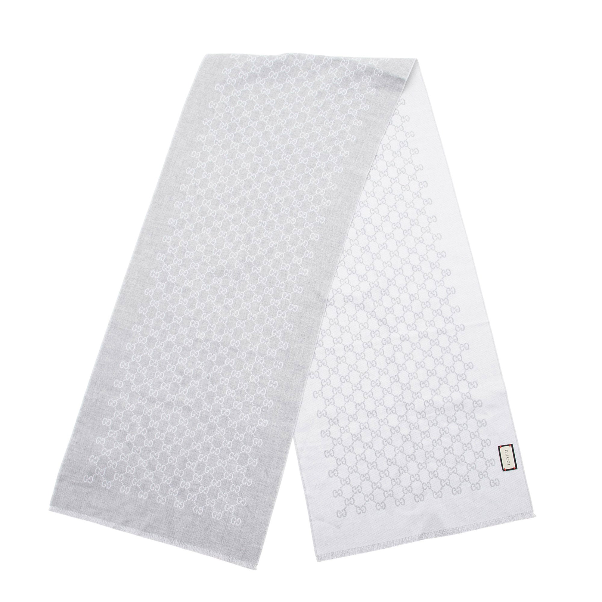 Gucci Wool GG Jacquard Scarf