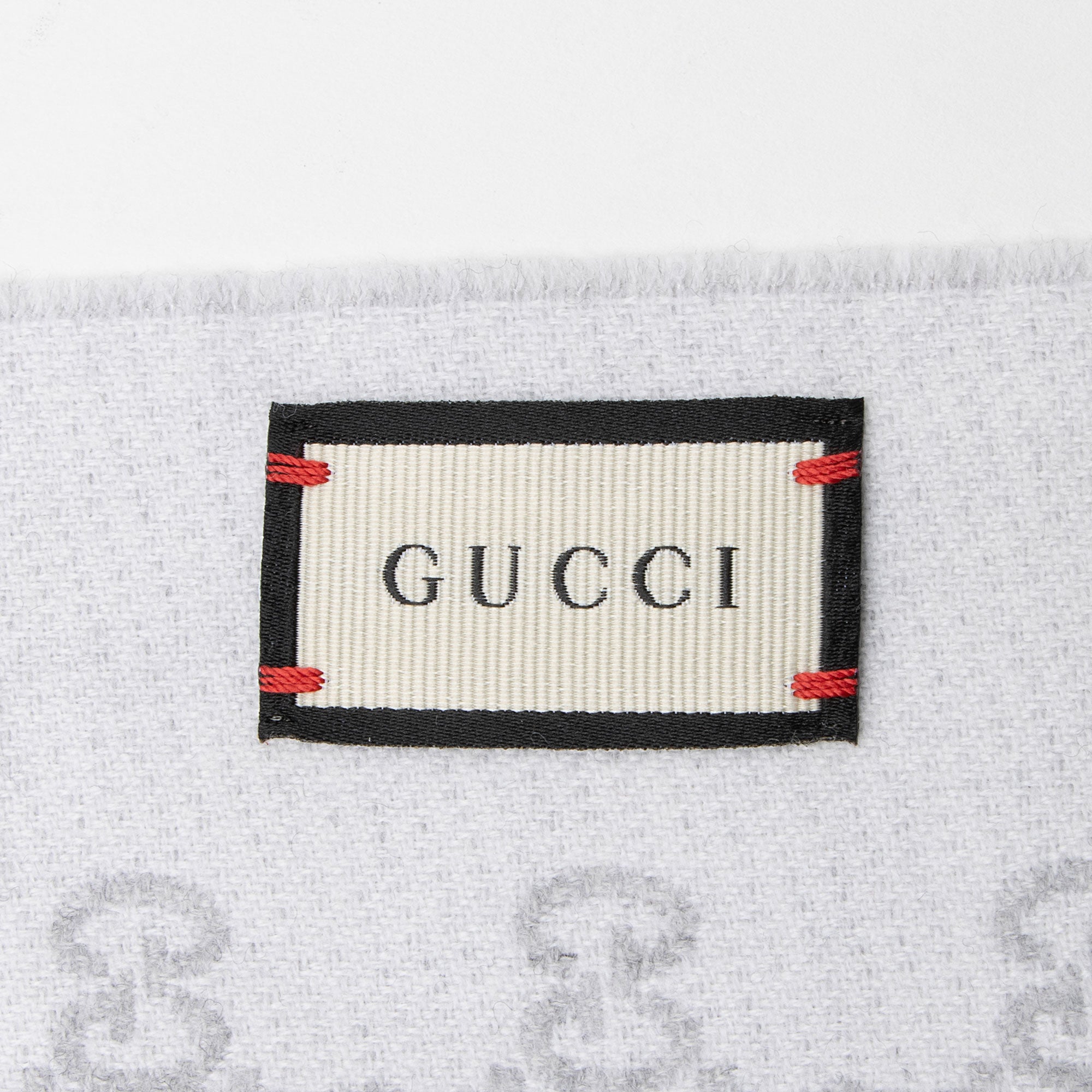 Gucci Wool GG Jacquard Scarf
