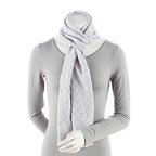 Gucci Wool GG Jacquard Scarf