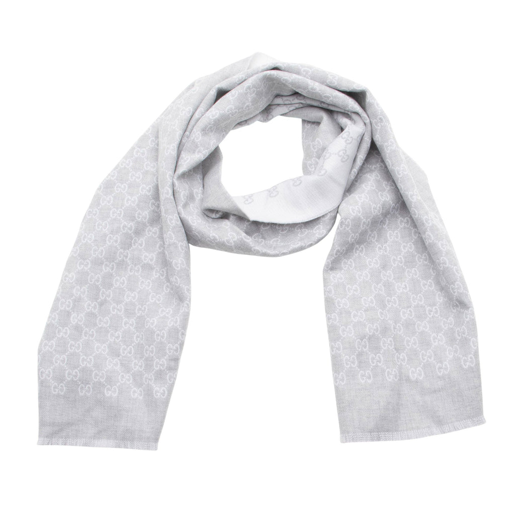 Gucci Wool GG Jacquard Scarf