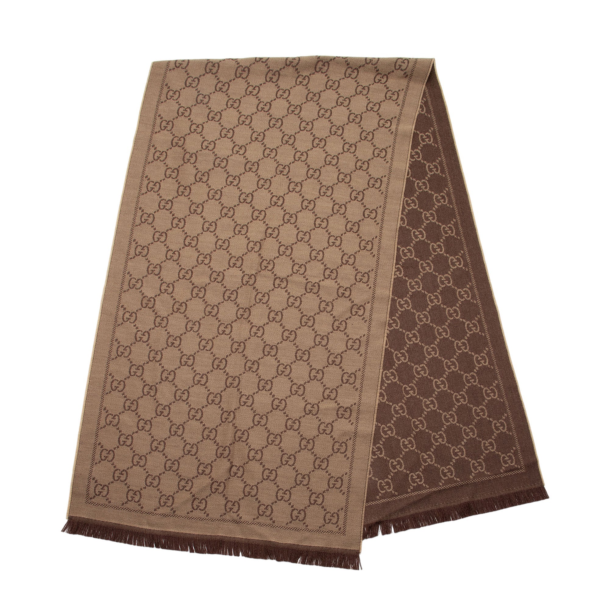 Gucci Wool GG Reversible Scarf (SHF-Uu5Q3H)