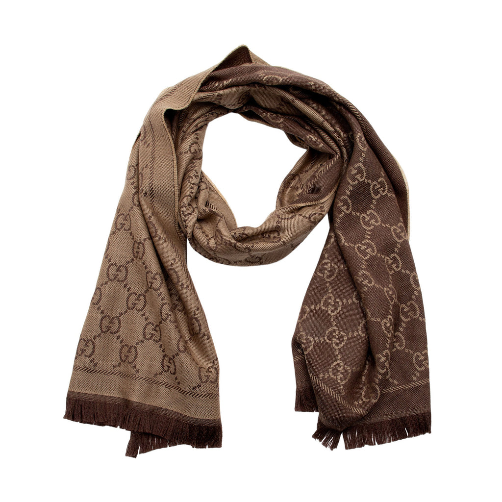 Gucci Wool GG Reversible Scarf (SHF-Uu5Q3H)
