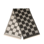 Gucci Wool Lame Jacquard GG Scarf (SHF-MEqXvd)
