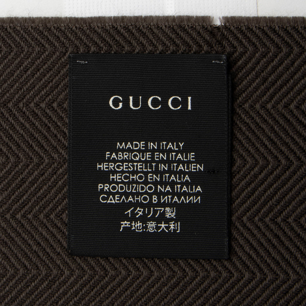 Gucci Wool Logo 190cm Scarf