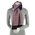 Gucci Wool Cotton GG Heart Stars Scarf (SHF-Edqktb)