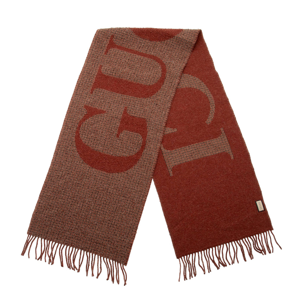 Gucci Wool Reversible Logo Scarf (SHF-GPF42i)