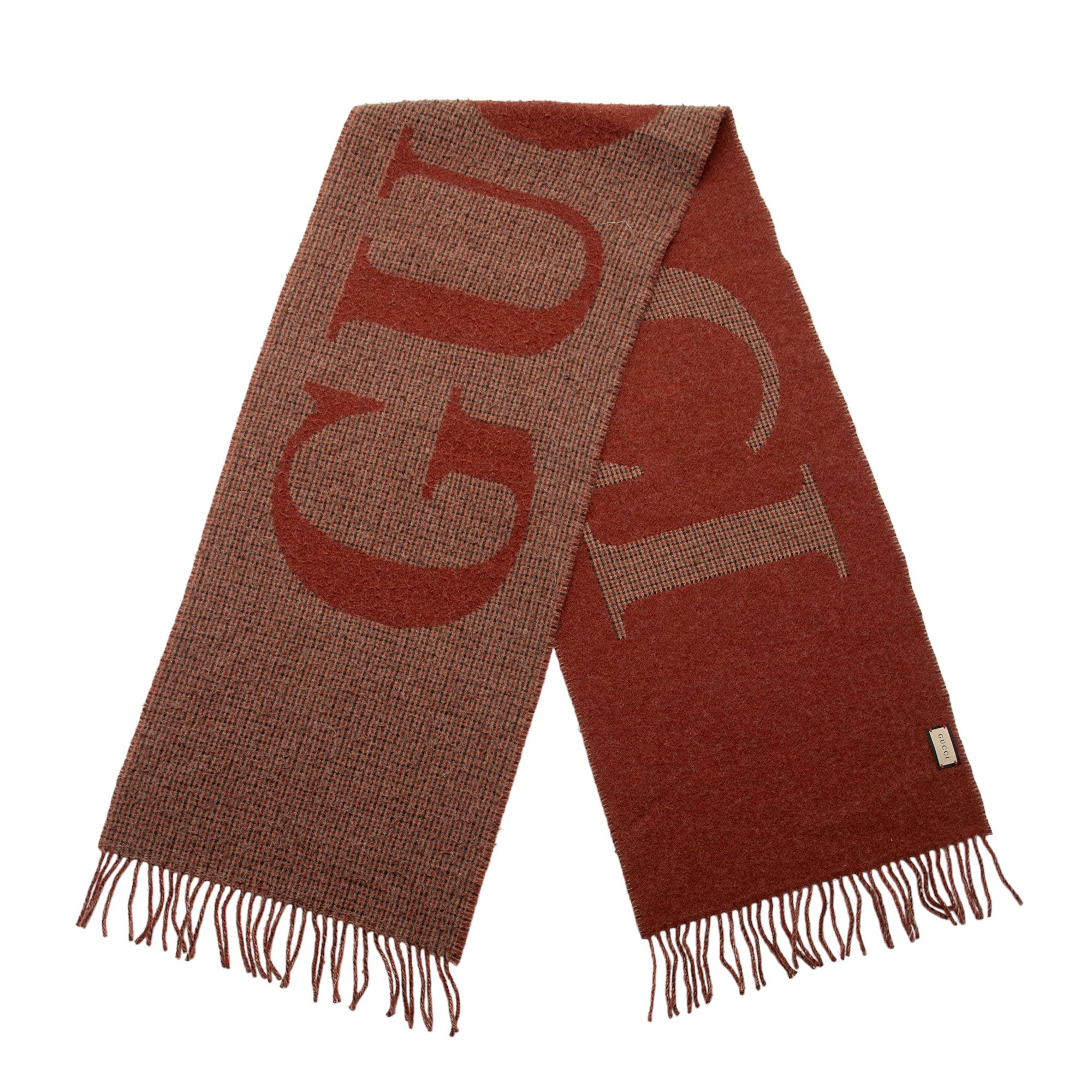 Gucci Wool Reversible Logo Scarf (SHF-GPF42i)