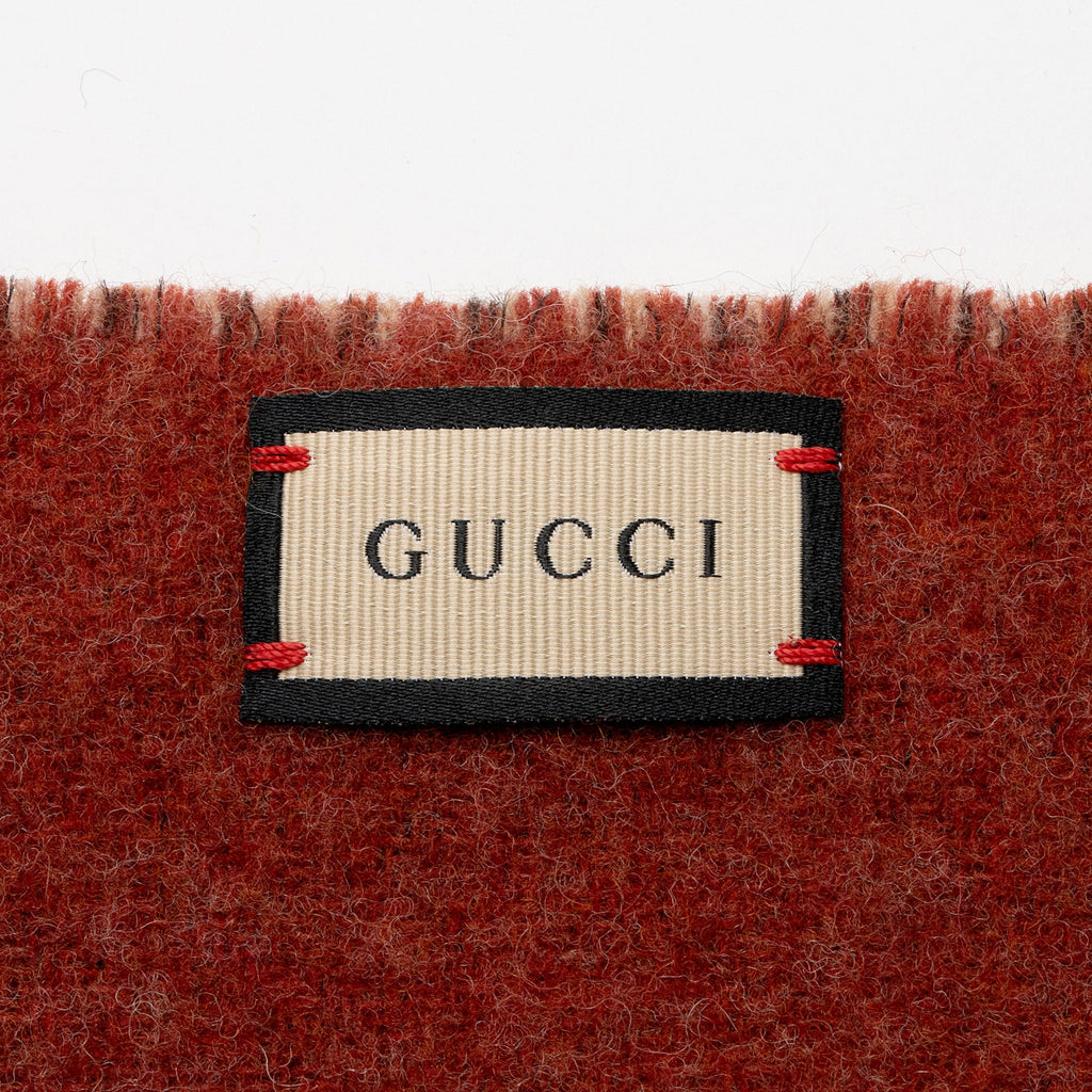 Gucci Wool Reversible Logo Scarf (SHF-GPF42i)