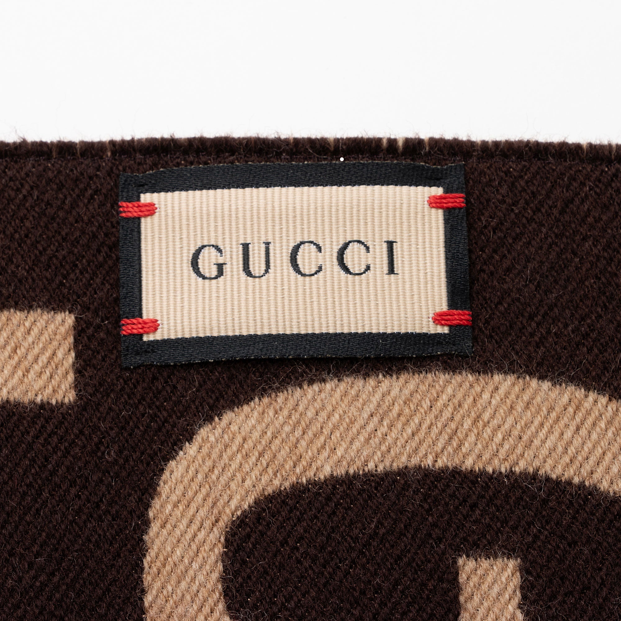 Gucci Wool Silk Giant GG Reversible Scarf (SHF-cVvyWH)