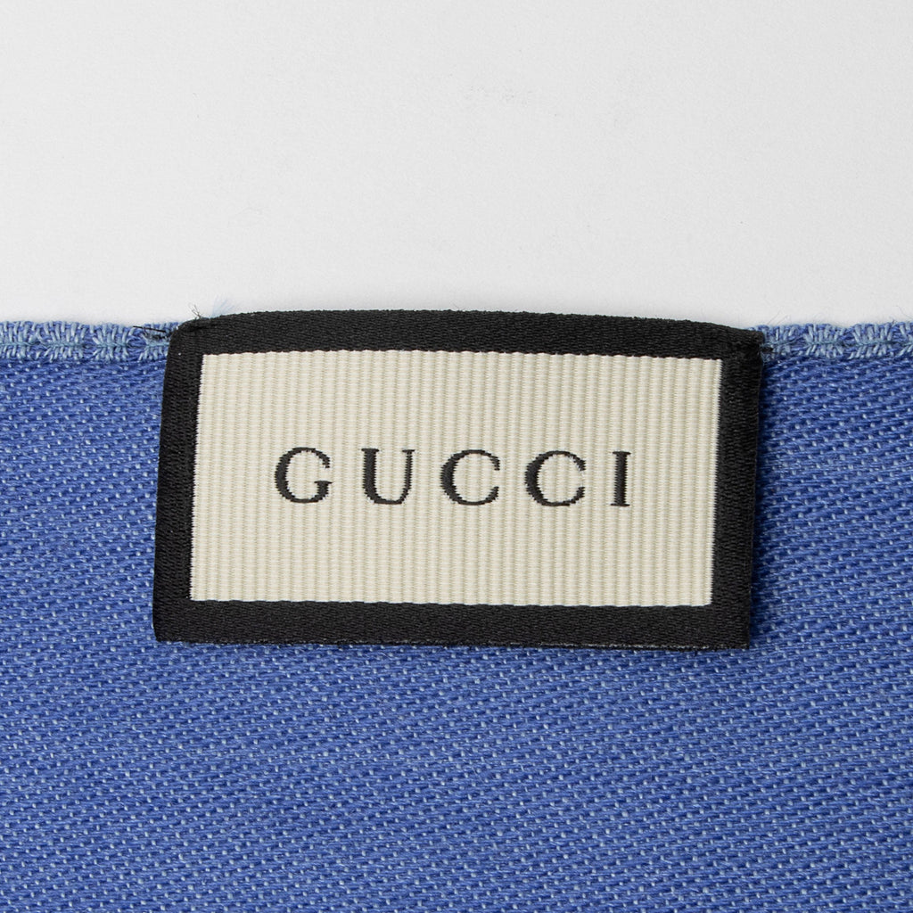 Gucci Wool Silk GG Reversible Scarf (SHF-4RNM9q)