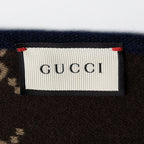 Gucci Wool Silk GG Scarf (SHF-22311)