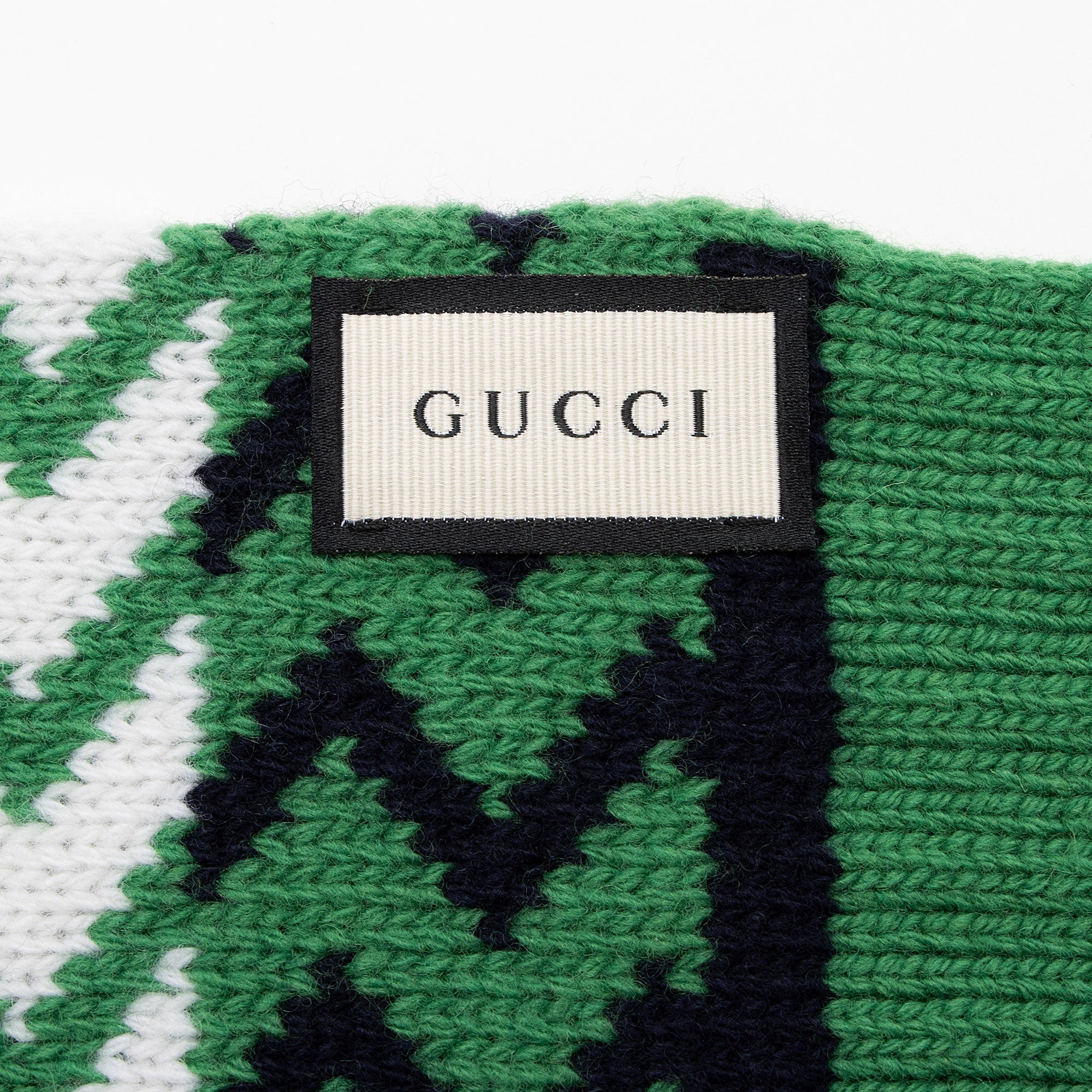 Gucci Wool Zaggede Long Scarf (SHF-RhsvTp)