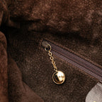 Gucci Woven Leather Bamboo Satchel