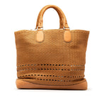 Gucci Woven Leather Tote (SHG-PXQlVm)