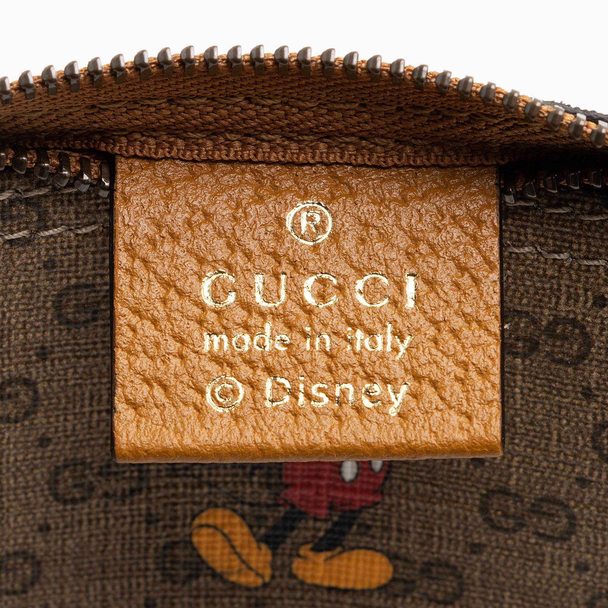 Gucci x Disney Micro GG Canvas Mickey Mouse Pochette (SHF-22811)