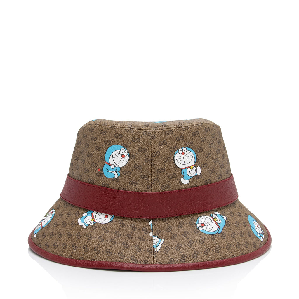 Gucci X Doraemon Micro GG Canvas Bucket Hat - Size M (SHF-SSQrP9)