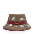 Gucci X Doraemon Micro GG Canvas Bucket Hat - Size M (SHF-SSQrP9)