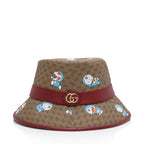 Gucci X Doraemon Micro GG Canvas Bucket Hat - Size M (SHF-SSQrP9)