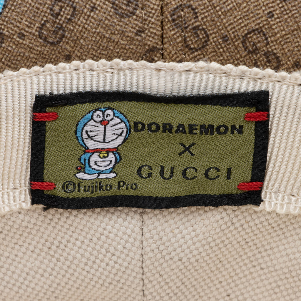 Gucci X Doraemon Micro GG Canvas Bucket Hat - Size M (SHF-SSQrP9)