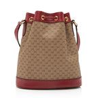 Gucci X Doraemon Micro GG Canvas Mini Bucket Bag (SHF-23730)