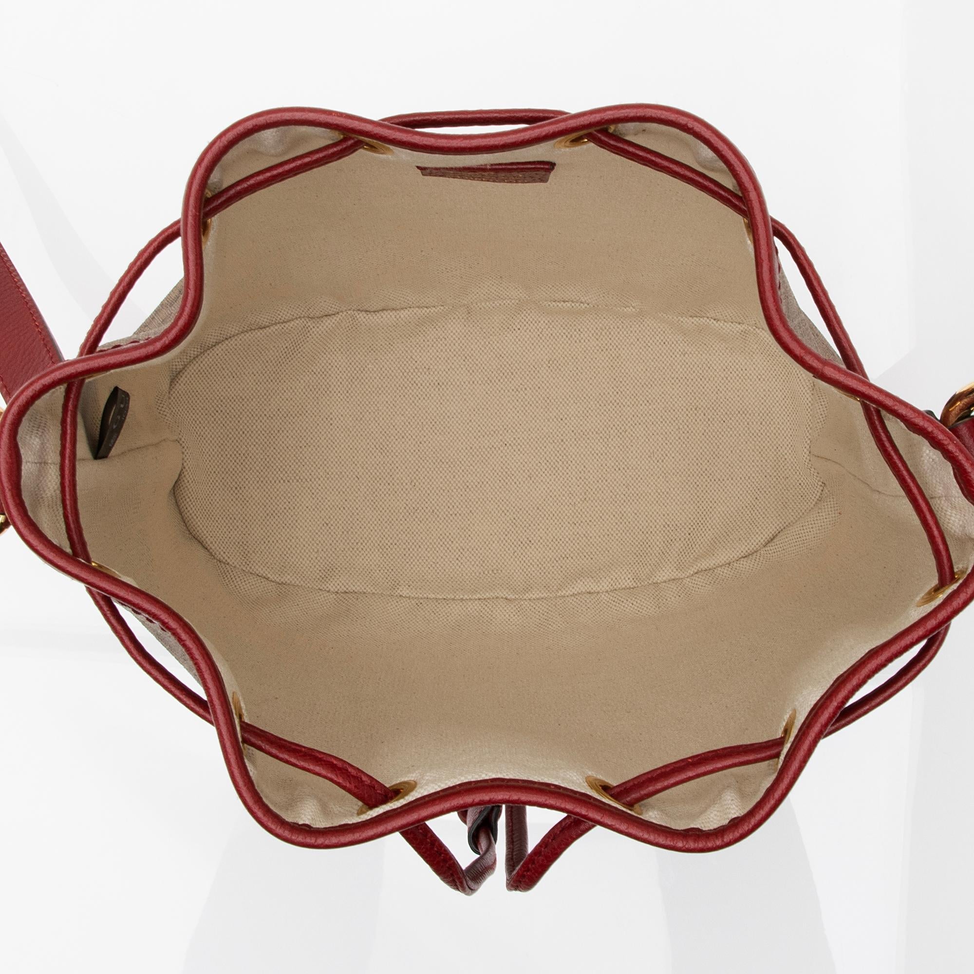 Gucci X Doraemon Micro GG Canvas Mini Bucket Bag (SHF-23730)