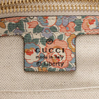 Gucci X Liberty of London Floral Calfskin Horsebit 1955 Top Handle Bag (SHF-21949)