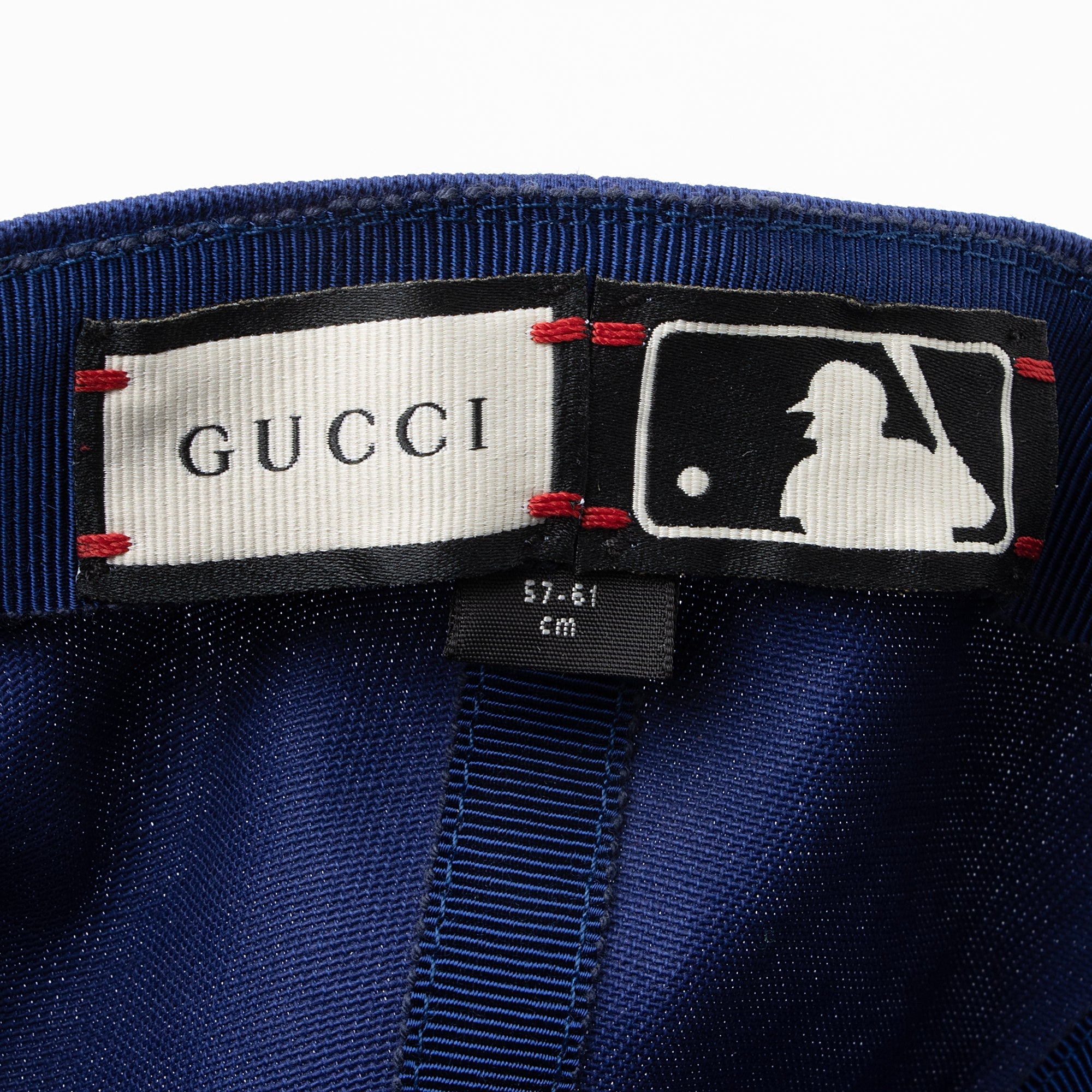 Gucci X MLB NY Yankees Cotton Embroidered Moth Baseball Hat - Size S (SHF-22430)