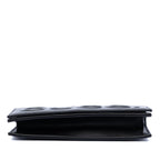 Gucci XL Leather Embossed Logo Wallet on Chain