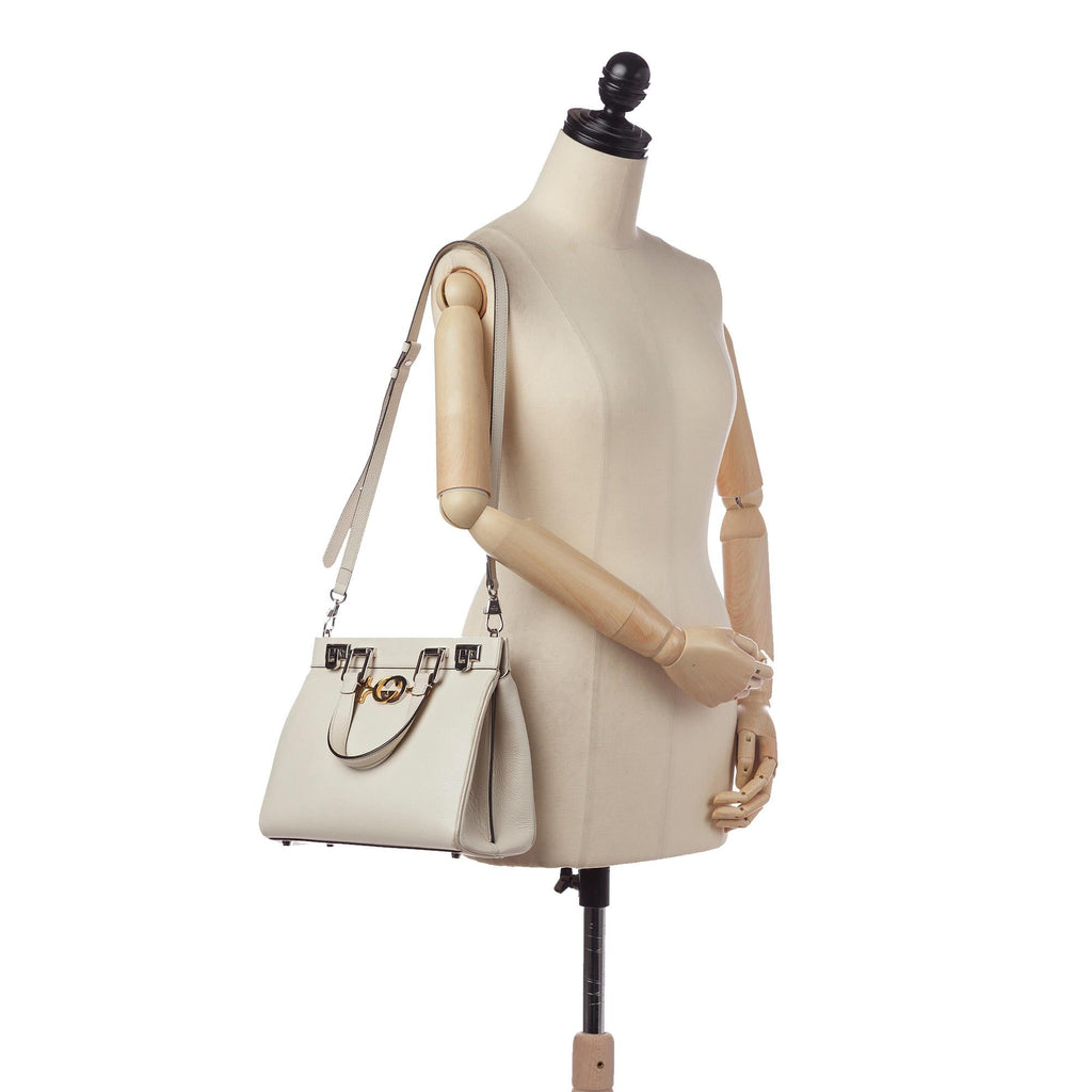 Gucci Zumi Leather Satchel (SHG-34344)