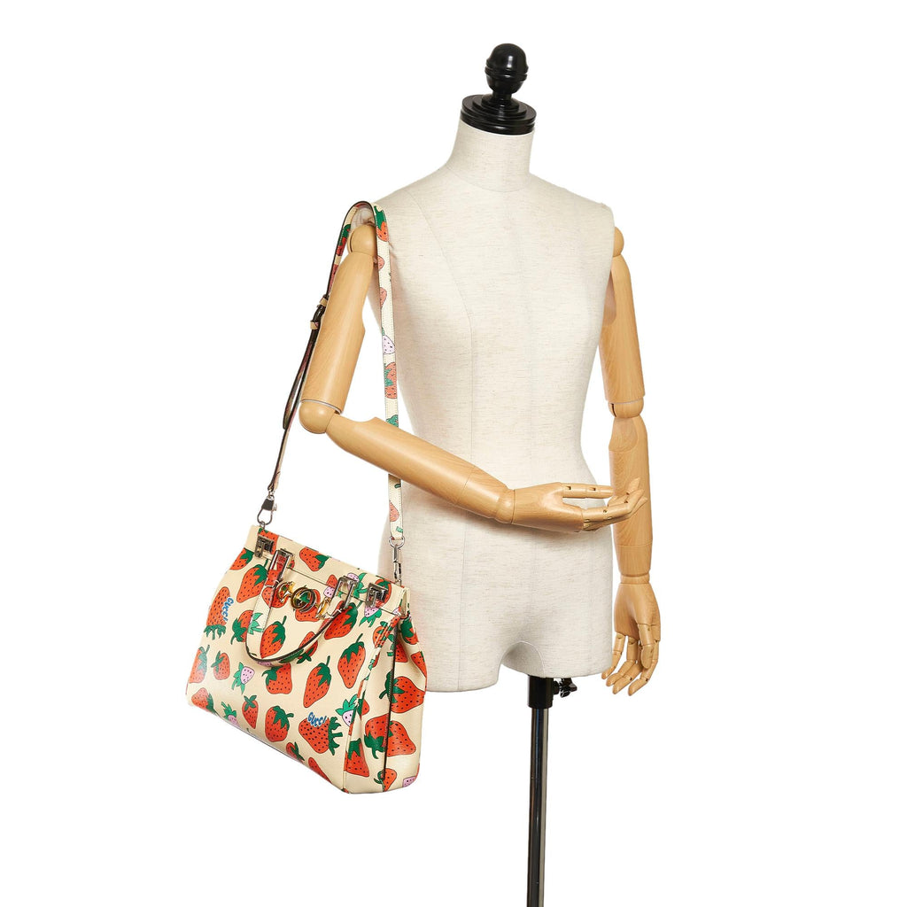 Gucci Zumi Leather Satchel (SHG-37226)