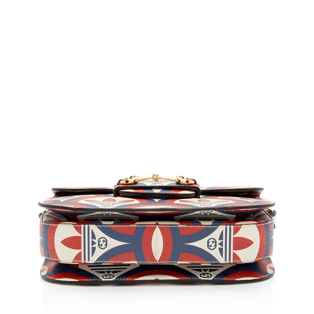 Gucci x Adidas Calfskin Interlocking G Horsebit 1955 Medium Shoulder Bag