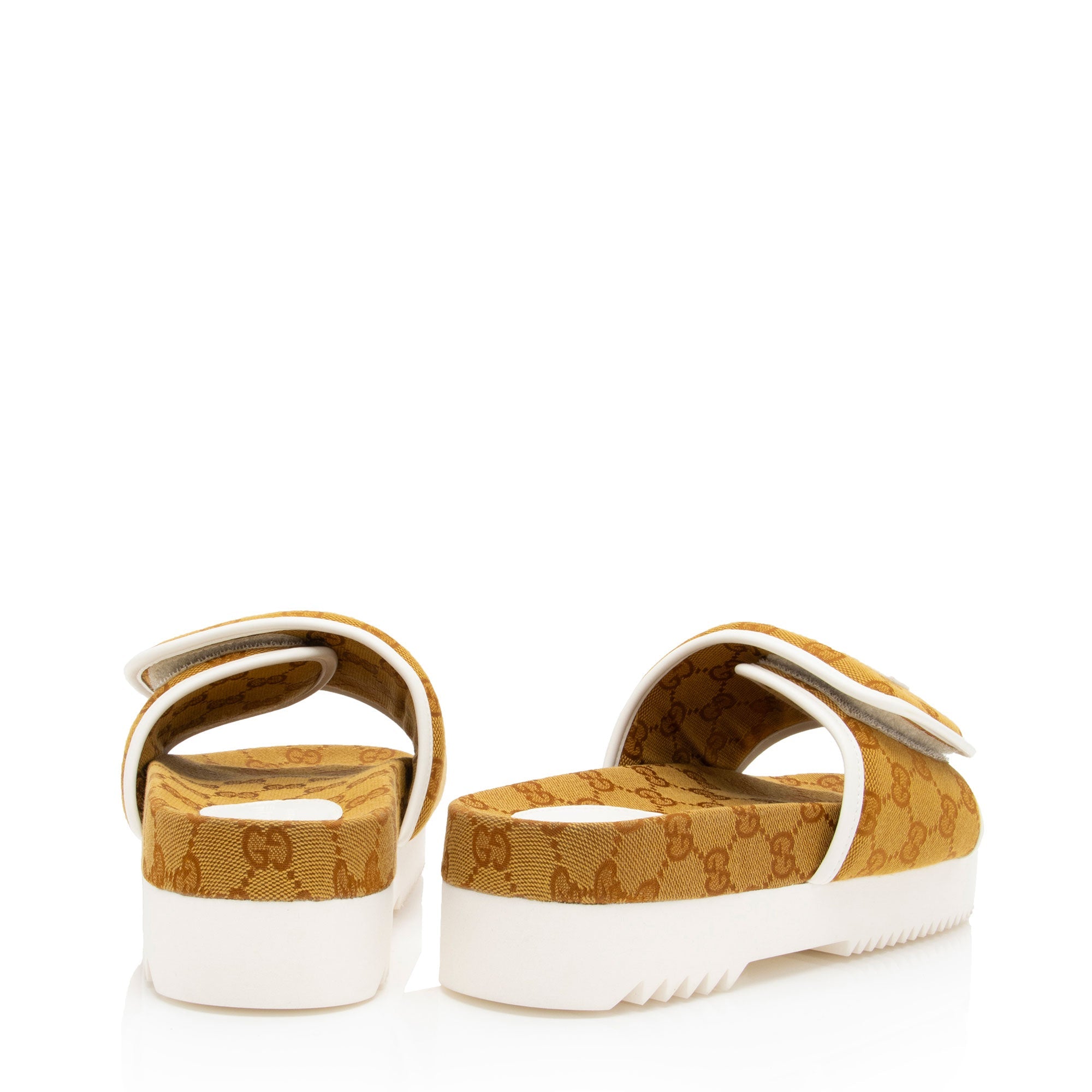 Gucci x Adidas GG Canvas Platform Slides - Size 9 / 39 (SHF-5hjFmv)