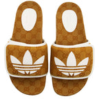 Gucci x Adidas GG Canvas Platform Slides - Size 9 / 39 (SHF-5hjFmv)