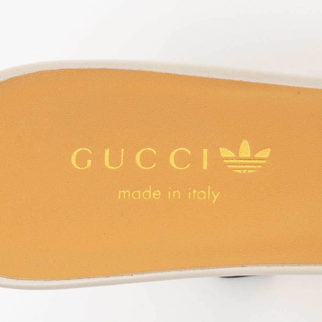 Gucci x Adidas Leather GG Slide Sandals - Size 8.5 / 38.5 (SHF-xLPX61)