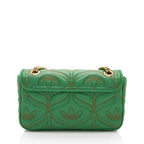 Gucci x Adidas Matelasse Leather GG Marmont Small Flap Bag