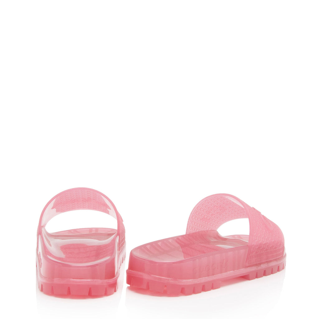 Gucci x Adidas Rubber Logo Slides - Size 9 / 39 (SHF-XS2hNk)