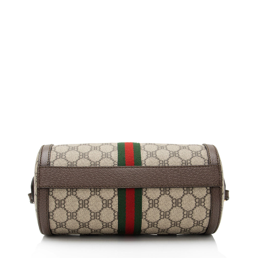 Gucci x Balenciaga BB Supreme Monogram Web Ophidia Boston Bag (SHF-XYpX9x)