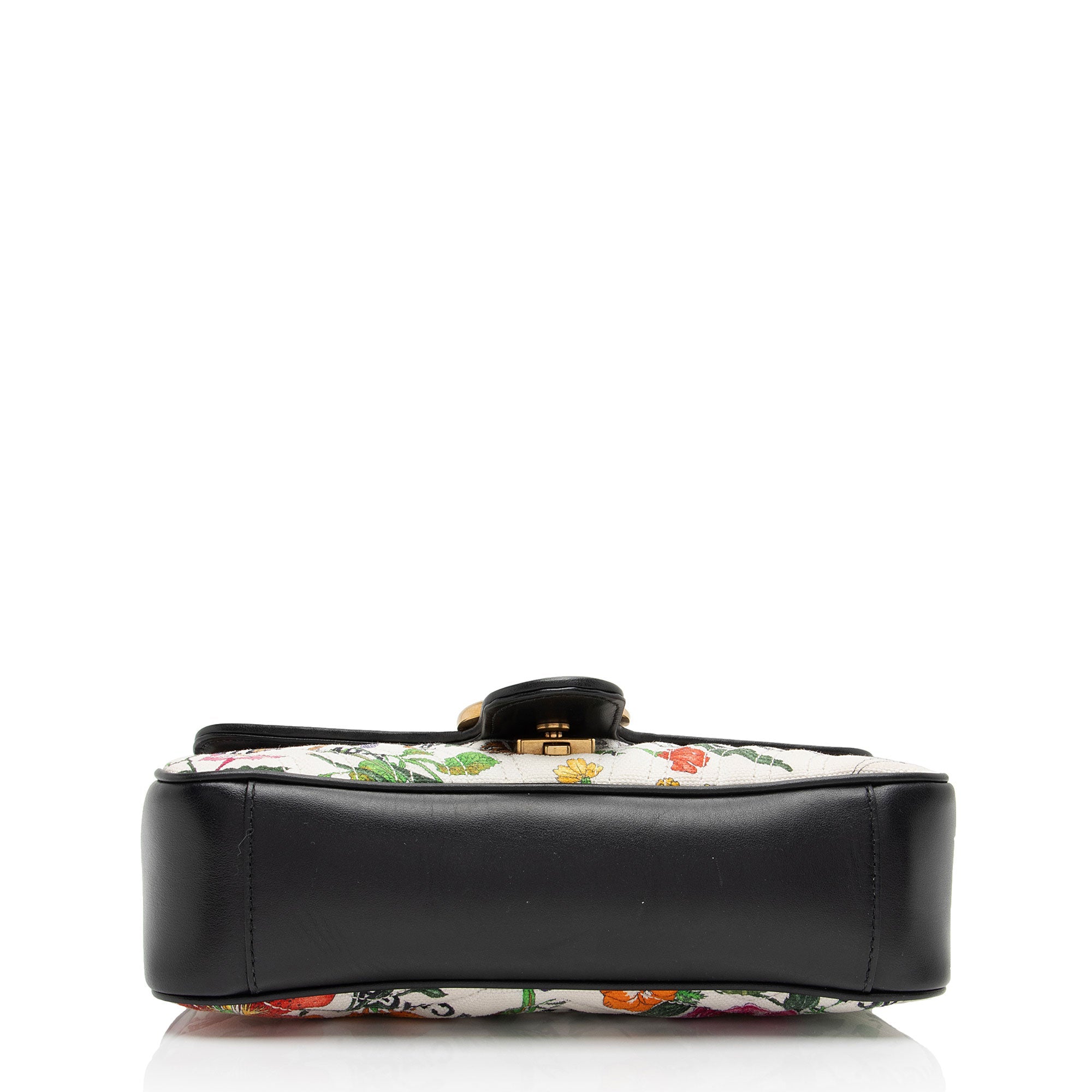 Gucci x Balenciaga Canvas Flora GG Marmont The Hacker Project Small Flap Shoulder Bag (SHF-nCZEe5)